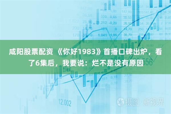 咸阳股票配资 《你好1983》首播口碑出炉，看了6集后，我要说：烂不是没有原因